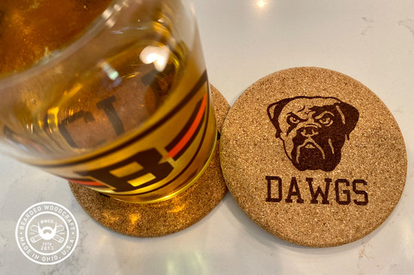 Buy Drink Beer & Pet My Dog Cork Coasters Online – Popp's Trophies